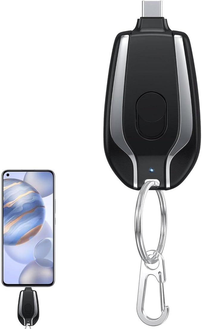 Keychain Portable Charger, Mini Power Emergency Pod Key Ring Cell Phone Charger, Ultra-Compact External Fast Charging Power Bank |(random color ) - Image 2