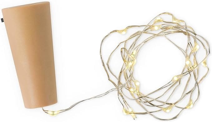 Wine Bottle Lights With Cork LED String Light | Copper Wire Fairy Garland Lights | Christmas Holiday Party Wedding Decoration (20 LED's) - Image 8