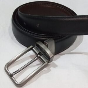 Buffalo Black Leather Plane Belt