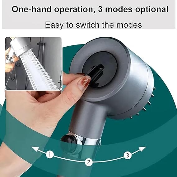 3 Modes Shower Head High Pressure Shower head | Multifunctional Massage Shower, Handheld Shower Head with Filter | Faucet Tap for Bathroom, Bath Home - Image 5