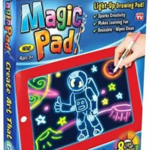 Magic Pad Create Art That GLOWS Light Up LED Board Draw For Sketch / Create / Doodle / Write / Learning Tablet
