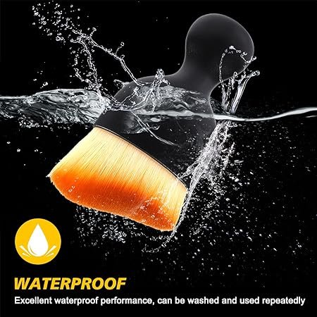 Car Cleaning Brush | Car Detailing Brush with Hole Top of Handle | Soft Hair Brush For cleaning of Small and Tiny Places (Black colour) - Image 5
