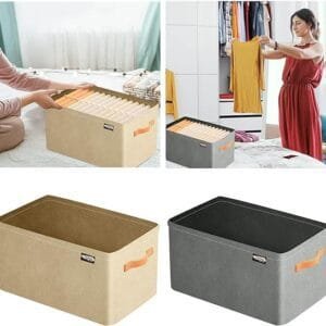 Folding Storage Bag  Clothing Storage Basket Multipurpose  (random color)