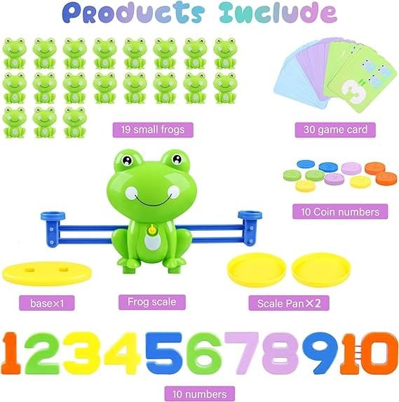 Frog Balancing Weight Machine with Mental Math Kit | Cool Math Games,Fun Interactive Children's Birthday Gifts, STEM Learning Education Kids Preschool Toys for Boys Girls - Image 3