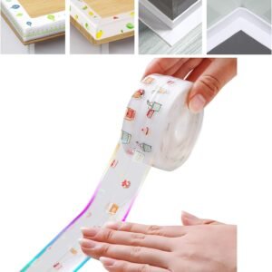 Self-Adhesive Tape Bathtub Kitchen Sink Sealing Tape Waterproof Anti-Mildew PVC Sealing Strip Sink, Toilet, Gas Stove and Wall Corner(random design )