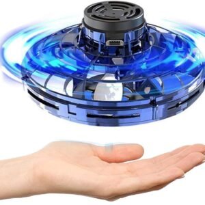 Flying Spinner With LED Light, Drone for Kids Hand Operated Mini Drones for Kids, UFO Magic Toy Indoor & Outdoor Game(random color)