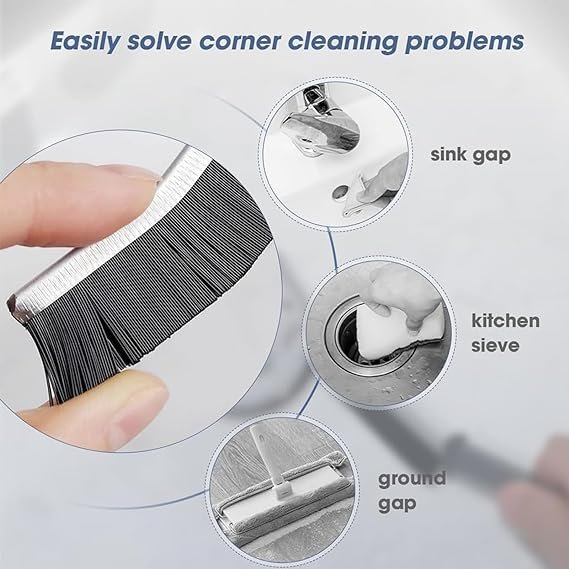 (Pack of 2 ) Multi Function Gap Cleaning Brush /Cleaning Brush Hard Bristle Crevice Cleaning Brush Multifunctional Gap Cleaning Brush for Bathroom, Faucets, Kitchen Sink, Tiles, Window Groove - Image 7
