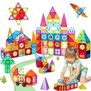 DIY Creative Magnetic Tile Blocks 32 pieces | Learning Building Block Set | Educational Toys for Boys Girls