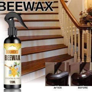 Natural Micro-Molecularized Beeswax Spray - Multipurpose Beeswax Furniture Polish Spray for Wood Polish Furniture Care Bee wax spray essential oil wax