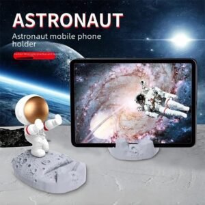 Mobile phone holder | Astronaut Plastic Spacesuit Figurine Mobile Phone Holder