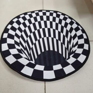 3D Optical Vortex Illusion Carpet Round Rug