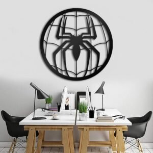 Spider - Spiderman Logo Wooden Wall Decoration.