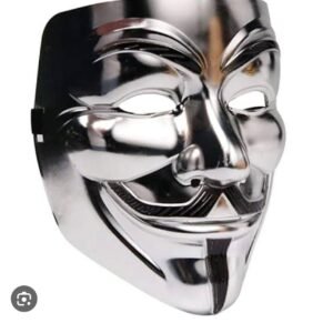 Silver joker mask