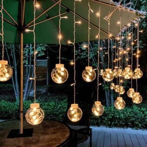 138 Fairy Lights Holiday Decorative LED Curtain Light String Led Light Christmas Outdoor Garden Wedding Party Navidad Decoration(2.5 meter)
