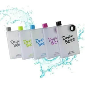 Ultra Slim water Bottle   Notebook style random color