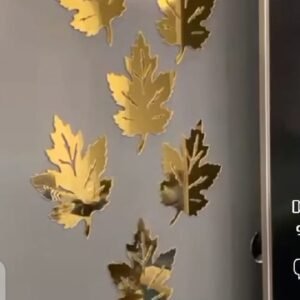 Acrylic mirror leaf Wall sticker (6 pec set)