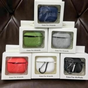 High Quality Soft Silicone Airpod Pro Case With Lock Rid (Random Color)