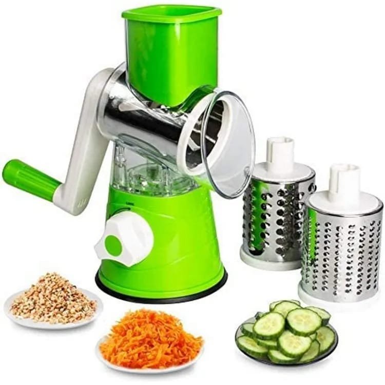 Manual Vegetable Cutter Slicer Multifunctional Round Slicer Gadget Multifunction Kitchen Gadget Food Processor Blender Cutter(random color ) - Image 2
