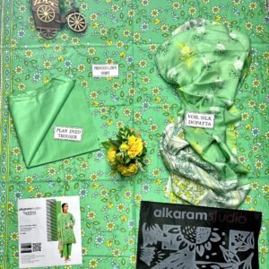 Alkaram Lawn 3 PIECES (Suite Code: 111 )