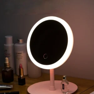 LED Daylight Vanity Mirror Detachable/Storage Base 3 Modes Mirror With Light Gift UMakeup Mirror With Light  White LSB