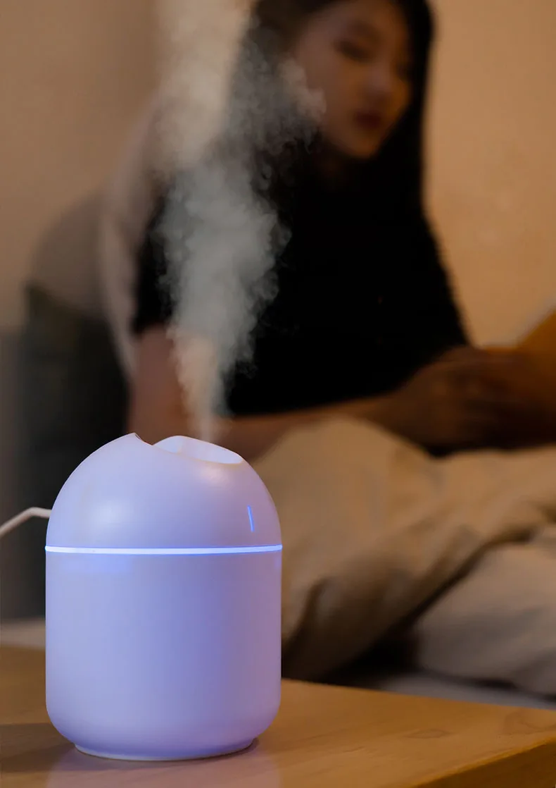 250ml Air Humidifier Usb Small mini Portable Cool Mist Diff-user For Bedroom Office Desk Car Travel Aroma Atomizer (random color) - Image 4