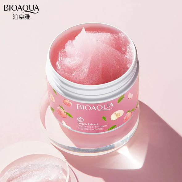 ( Bioaqua deal 02 )Bioaqua Rice Gel and Peach Gel Extract Acid Exfoliating Face Gel Cream (140g) - Image 4