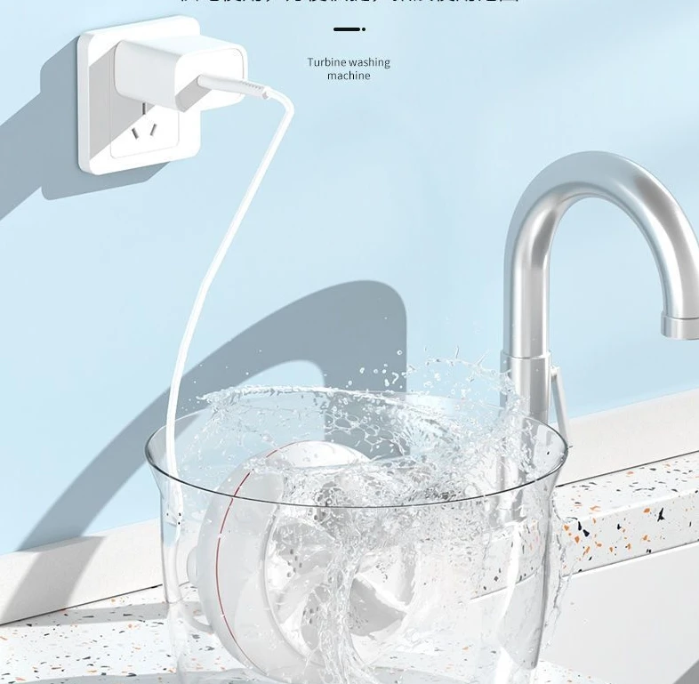 Mini Washing Machine Portable Ultrasonic Turbine Washer - Image 7