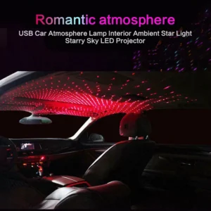 Car Roof Projection Light USB Portable Star Night Light Adjustable LED Galaxy Atmosphere Light Interior Ceiling Projector  (random color )