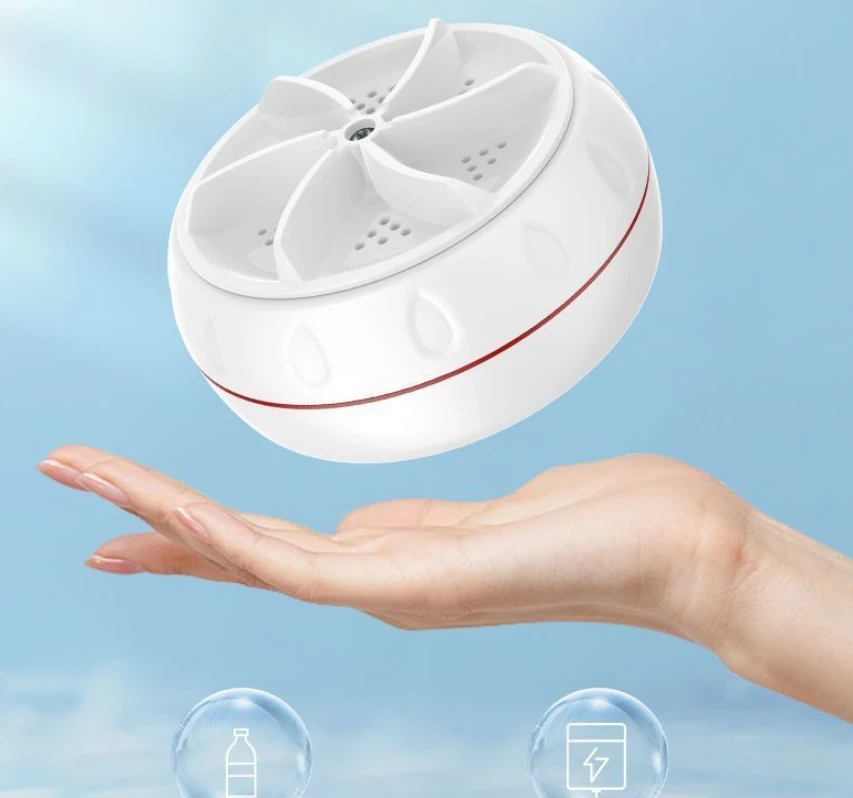 Mini Washing Machine Portable Ultrasonic Turbine Washer - Image 6