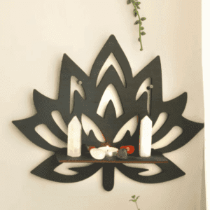 Wall Decoration Lotus Flower Corner Shelf Lotus, Flower Corner Shelf Wall shelf MDF material
