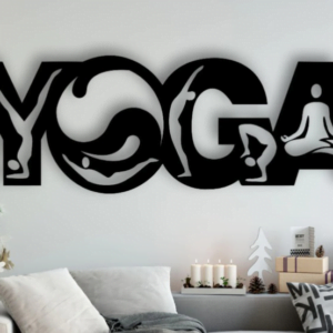 Yoga  Wall art decoration MDF wood material  Wall hanging