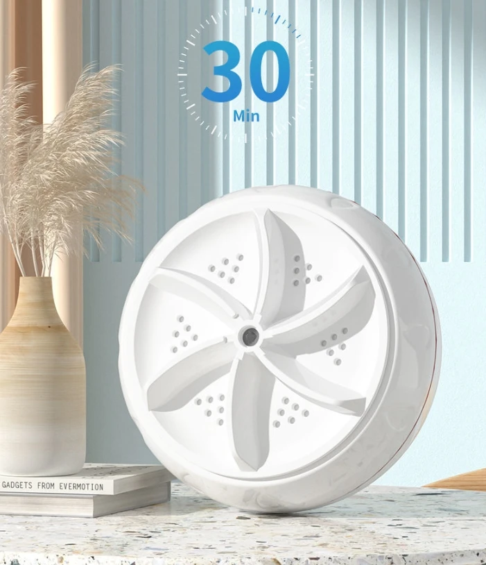 Mini Washing Machine Portable Ultrasonic Turbine Washer - Image 5