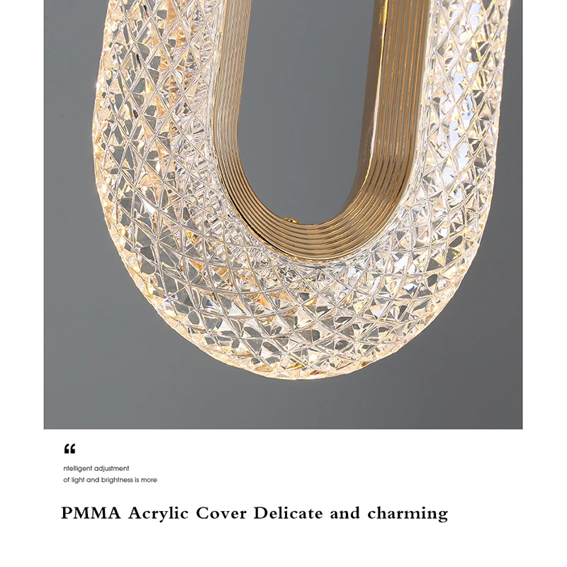 LED Hanging Lamp in Modern and Elegant Nordic Design Decorative Lighting Fixture, Ideal for a Kitchen, Dining Room or Bedroom | Pendant Light Led Decoration Energy Saving Modern Style Warm Light - Image 5