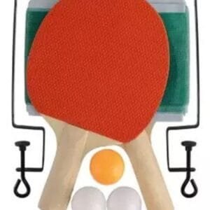 Table Tennis Racket Set With Net And Three Balls For Children, Kids