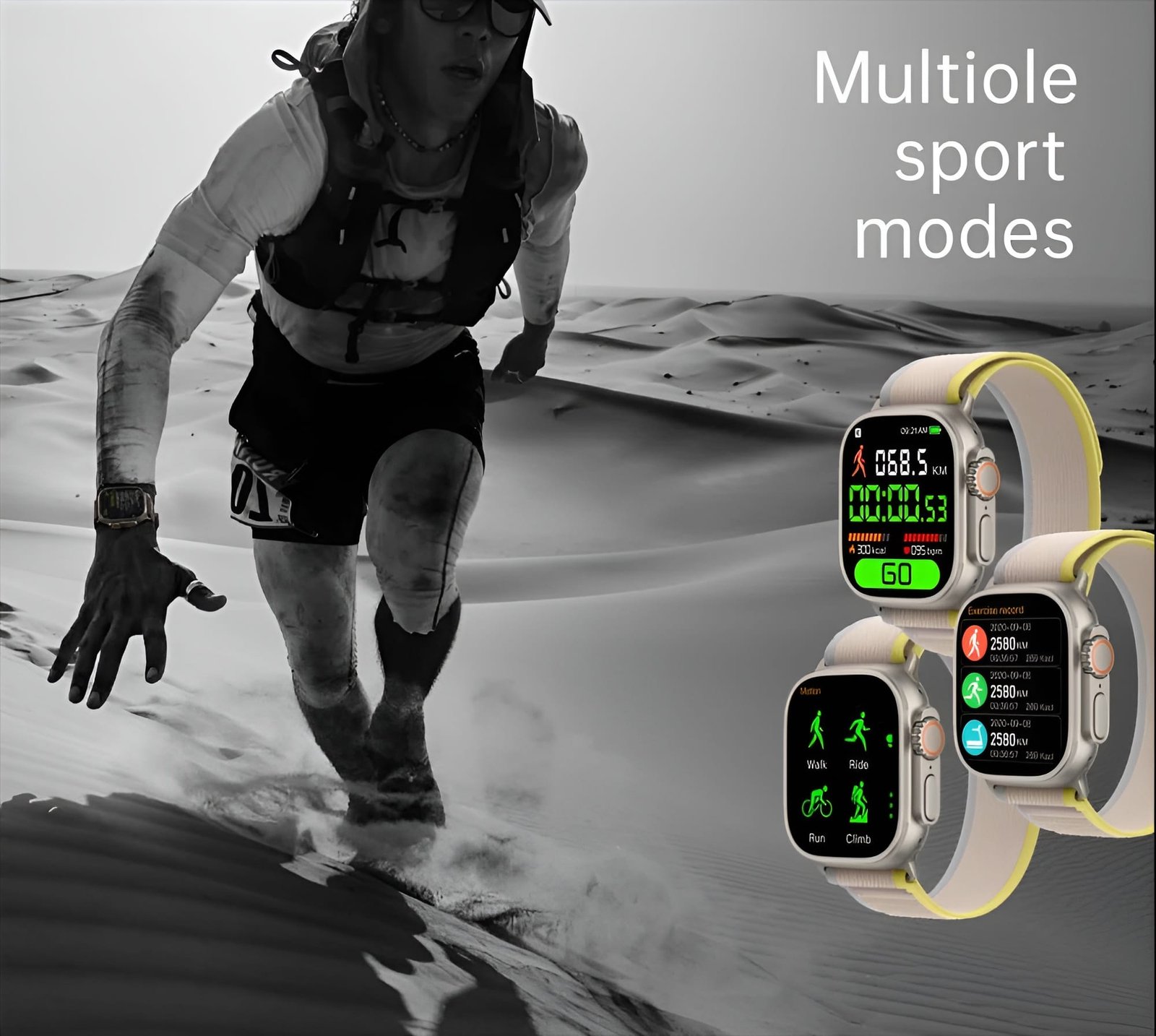 H8 Ultra Series 8 Smart watch for Outdoor Adventures (Random Colors) - Image 7