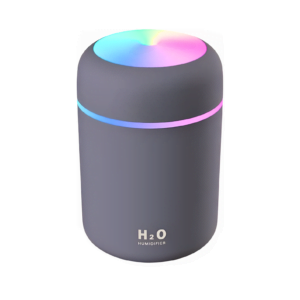 Portable Diffuser USB Humidifier | LED Lights two Functions | Colorful Cool Mini Humidifier, Portable Air Humidifier Aroma Essential Oil Diffuser, USB Mist Sprayer Small Personal Humidifier for Car Home (Dark Grey)
