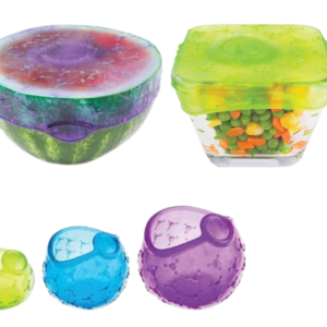 Food  Covers Set of 4  Silicone Fresh Keeping Wrap Food Wraps Seal (Random color)