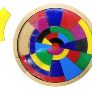 Wooden Circle Puzzle - Bricks Game (Size 5x5 inch) Wooden + Acrylic Material