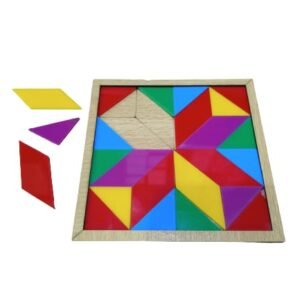 Wooden Square Puzzle - Bricks Game (Size 5x5 inch) Wooden + Acrylic Material