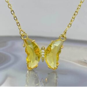 Tiny Korean Delicate Crystal Necklace Pendant
