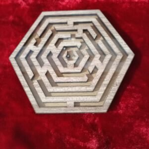 Hexagon Maze Wooden Shape