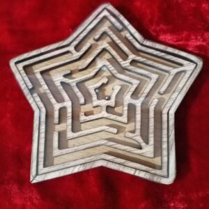 Star Maze Wooden Shape