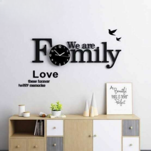 Family Wall clock MDF Wood material