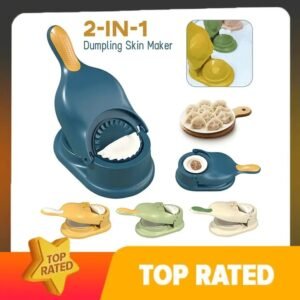 2-in-1 Dumpling Wrapper Tool Food Grade Manual Dumpling Wrapper Mold Labor-saving Baking Pastry Home Kitchen Gadget (random Color) (WITHOUT BOX)