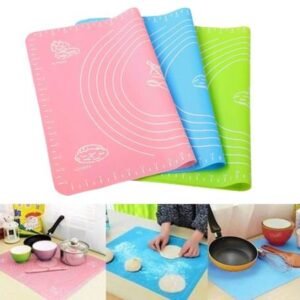 Non-Stick Silicone Baking Mat large size With Measurements Heat Resistant Cookie Sheet Oven Liner 40*50cm (Multi color)