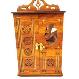 Wooden Small Almari For Kids, Closet, Kids Wardrobe For Toys, Makeup & Jewelry Accessories