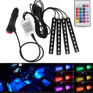 Interior light with( remote control) 48 LED RGB Light strip