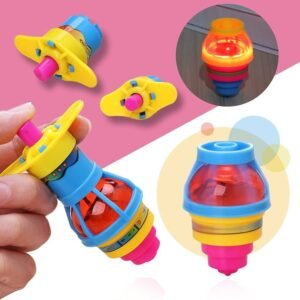 Creative Children's Flash Luminous Spinning Top Winding Toy Colorful Top