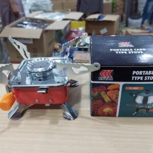 Mini Portable Square Stove for Backpacking Hiking Windproof Burner Camping Stove Foldable Stove for Outdoor picnic (without gas bottle)