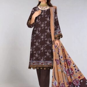 Khaadi Viscose Unstitched l 3 PIECES Casual Wear | winter 23